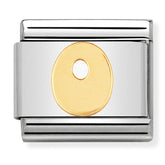 Nomination Composable Classic Link 030101/15 Letter O in 18K Gold